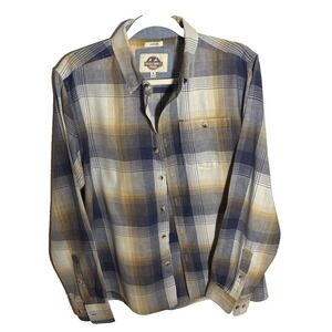 Field & Forest Outfitters Mens Vintage Plaid Button Down Shirt Lark Medium